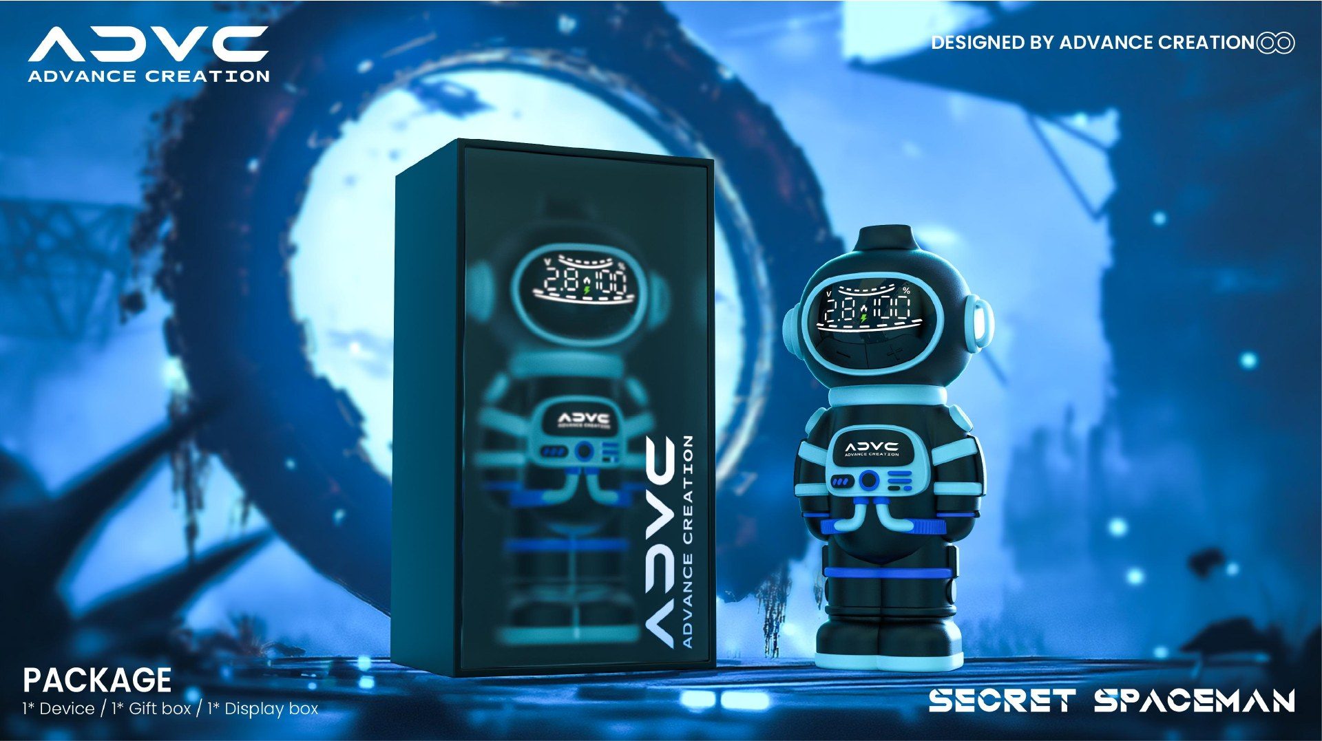 Secret Spaceman packaging view