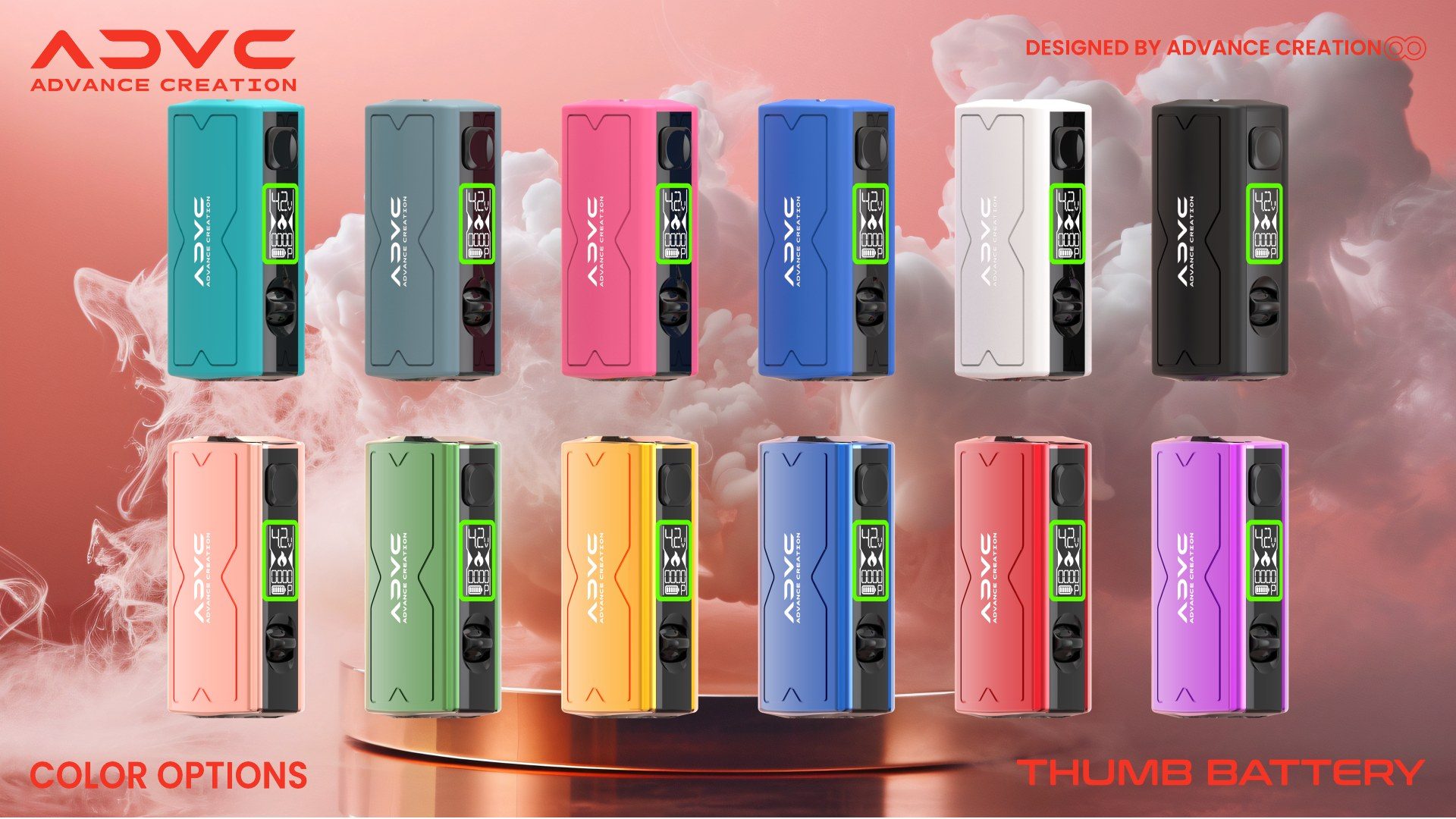 Thumb Battery product finish direction
